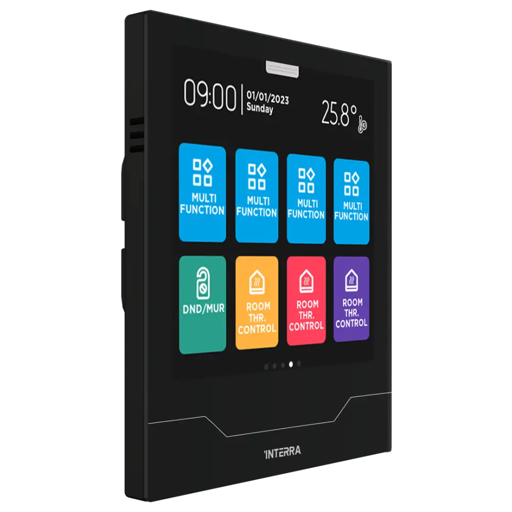 Interra iX4 - 4" KNX Secure Dokunmatik Panel / Siyah