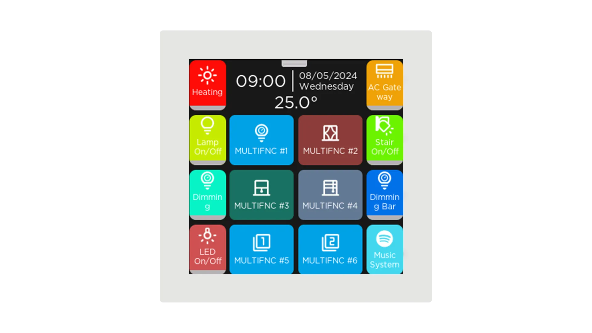 iX3 - 4" Secure KNX Dokunmatik Panel - Beyaz