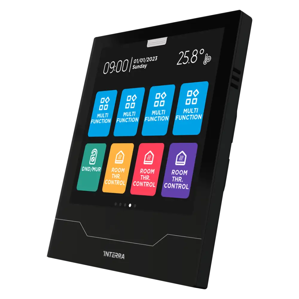 Interra iX4 - 4" KNX Secure Dokunmatik Panel / Siyah