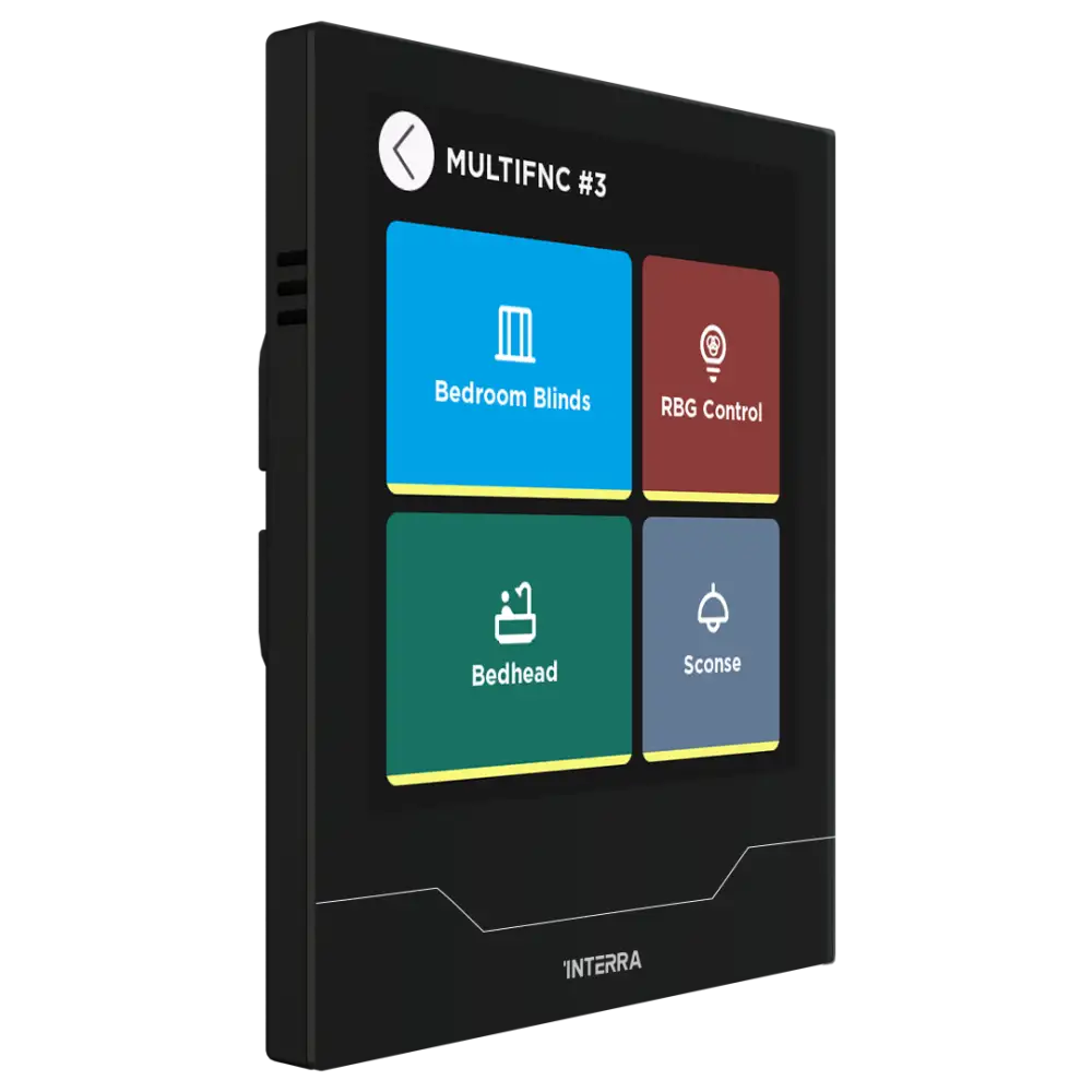 Interra iX4 - 4" KNX Secure Dokunmatik Panel / Siyah