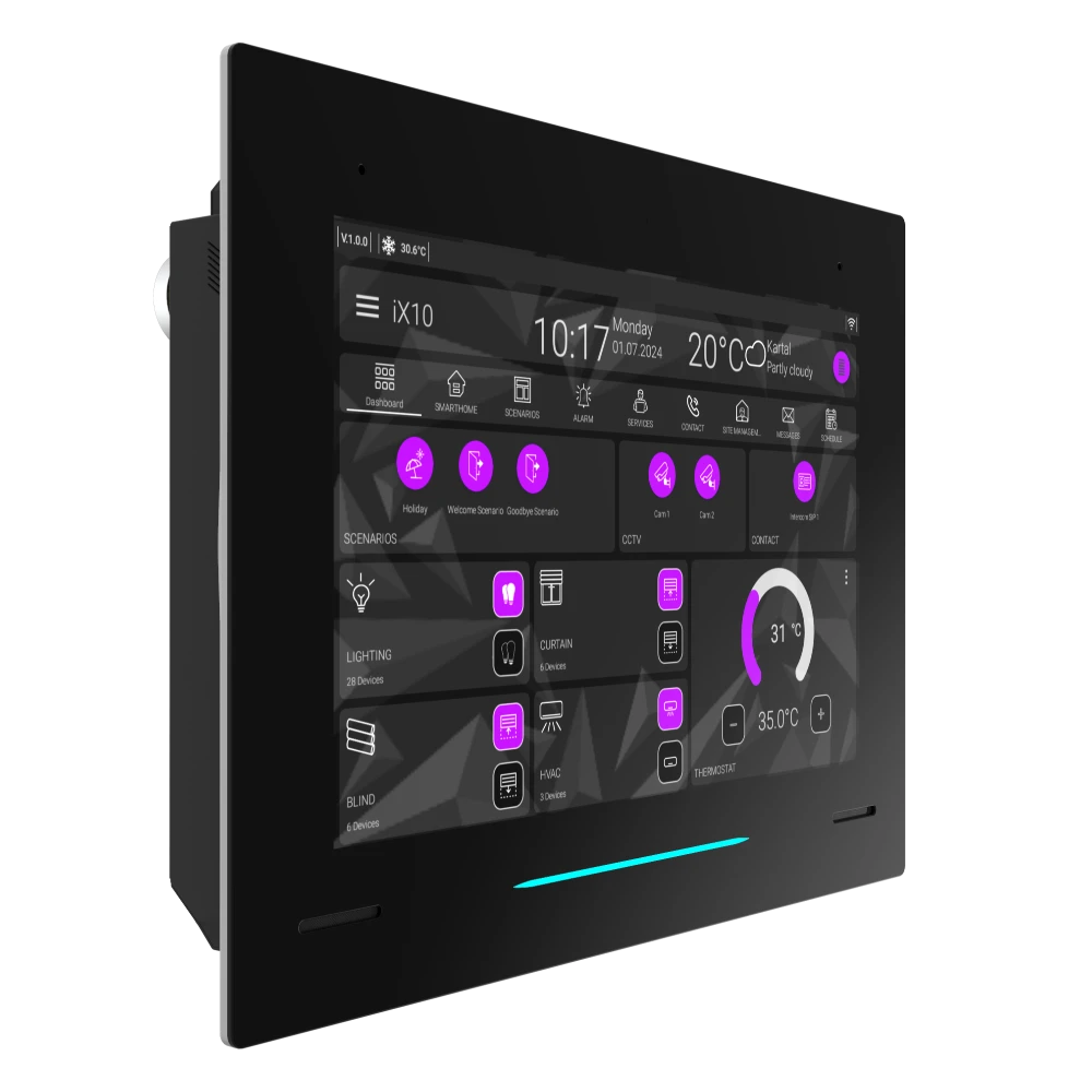 iX10 - 10.1" KNX Dokunmatik Panel