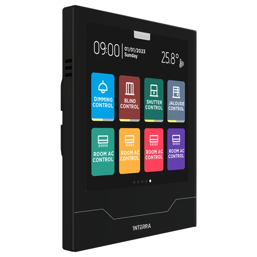 Interra iX4 - 4" KNX Secure Dokunmatik Panel / Siyah