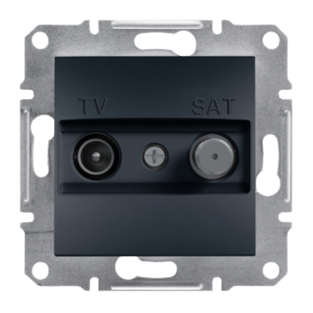 TV/SAT Sonlandırma Soketi 1dB - Antrasit