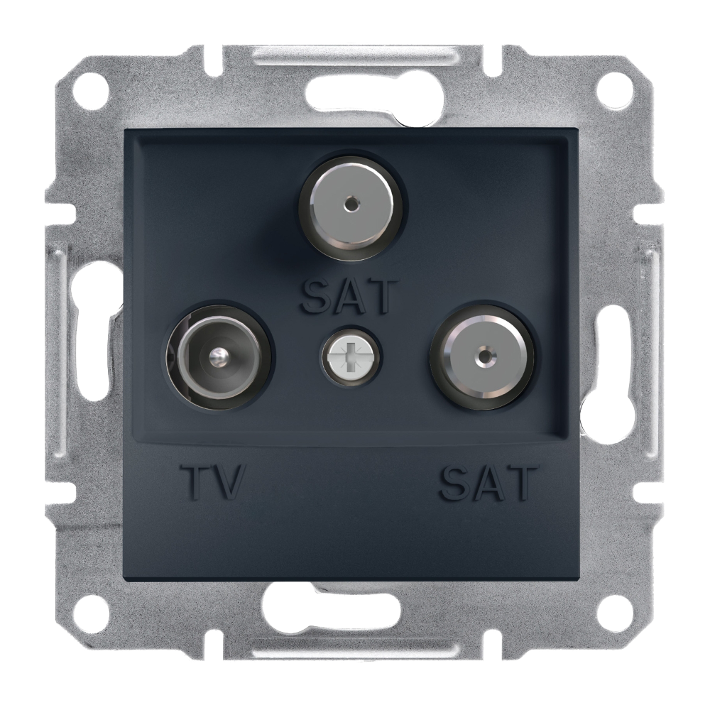 TV/SAT/SAT Sonlandırma Soketi 1dB - Antrasit