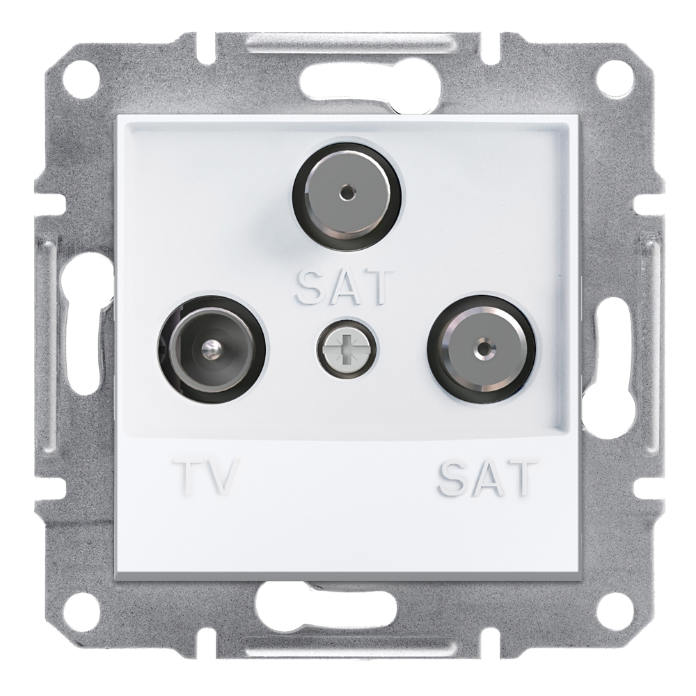 TV/SAT/SAT Sonlandırma Soketi 1dB - Beyaz