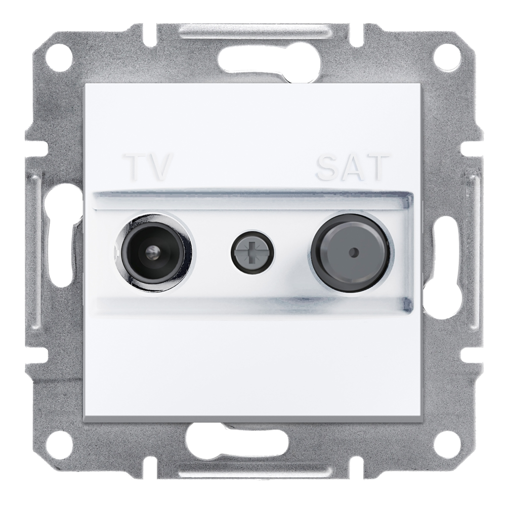 TV/SAT Soketi Orta 8dB - Beyaz