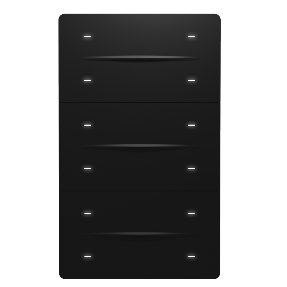 iX-M 3’’ 12 Button KNX Secure Anahtar Panel / Siyah