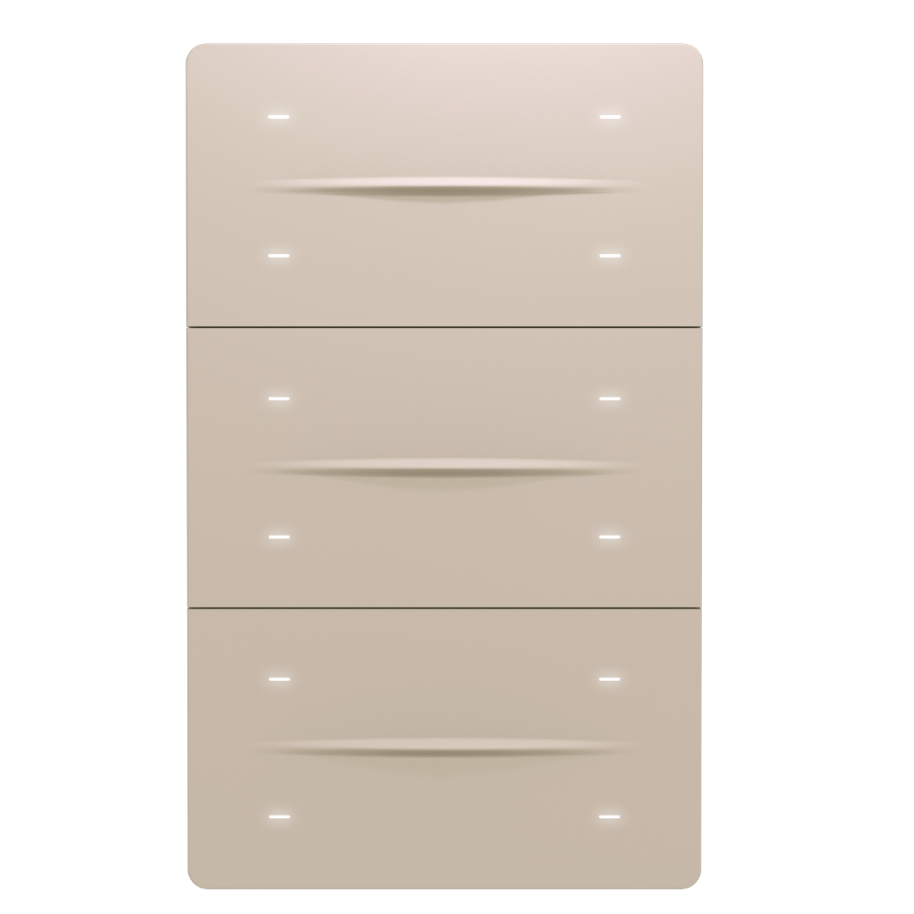 iX-M 12 Button KNX Secure Anahtar Panel / Bej