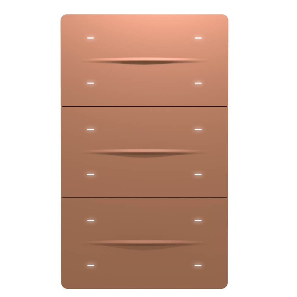 iX-M 12 Button KNX Secure Anahtar Panel / Moka