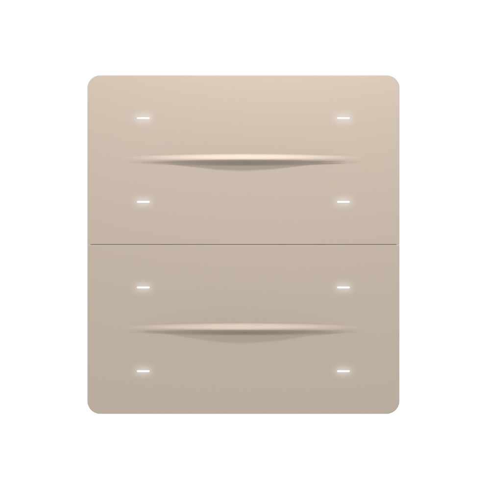 iX-M 8 Button KNX Secure Anahtar Panel / Bej