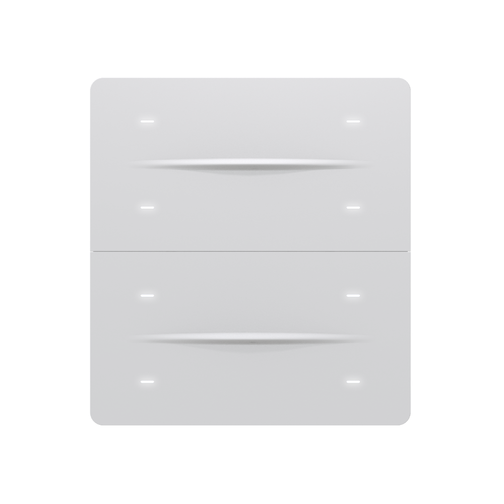 iX-M 8 Button KNX Secure Anahtar Panel / Beyaz