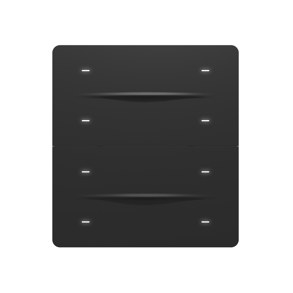 iX-M 8 Button KNX Secure Anahtar Panel / Antrasit