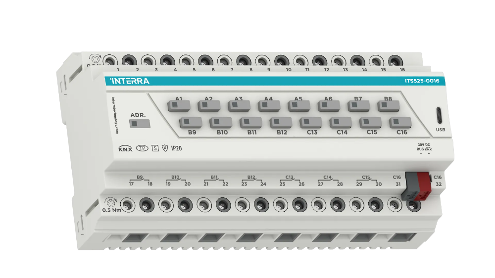 KNX Secure Combo+ Aktuatör - 16 Kanal