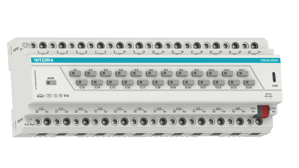 KNX Secure Combo+ Aktuatör - 24 Kanal