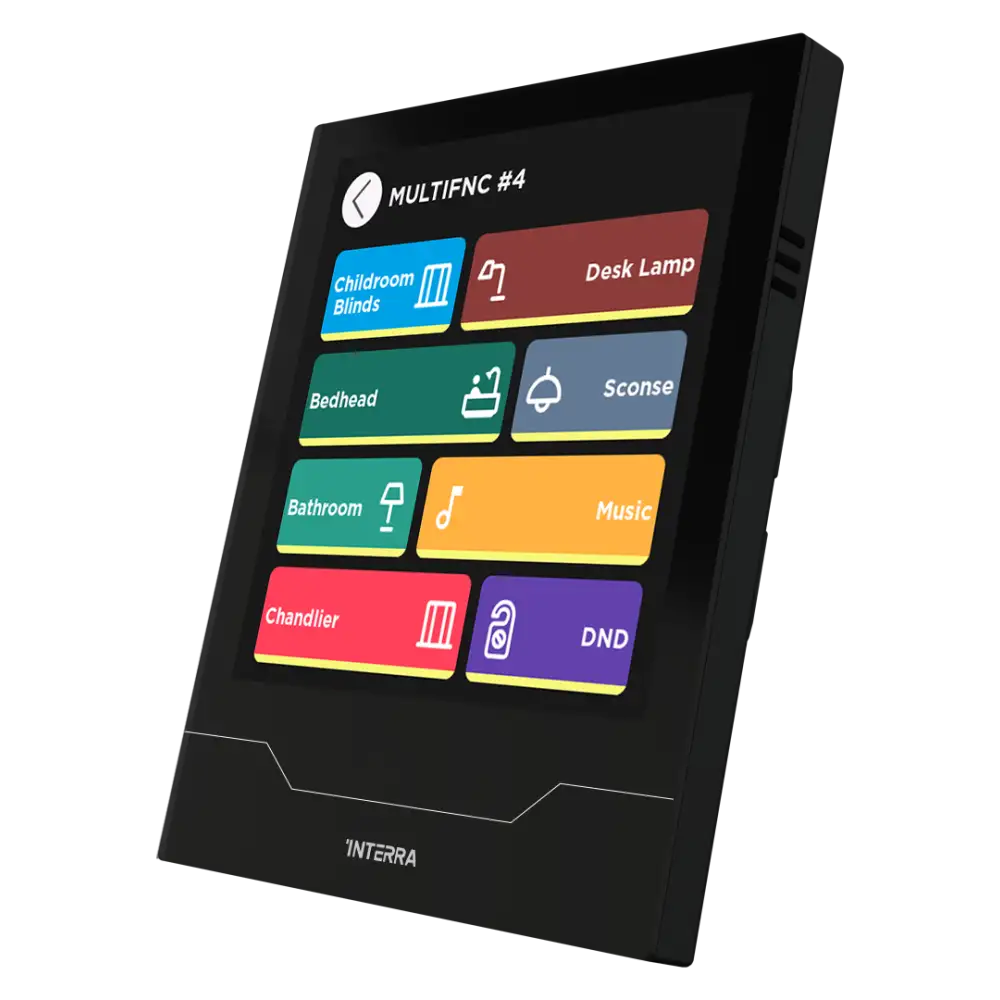 Interra iX4 - 4" KNX Secure Dokunmatik Panel / Siyah