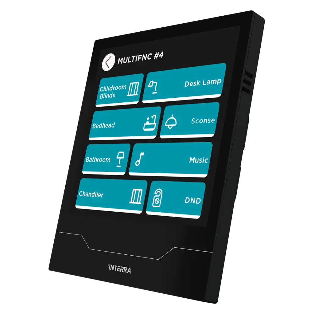Interra iX4 - 4" KNX Secure Dokunmatik Panel / Siyah