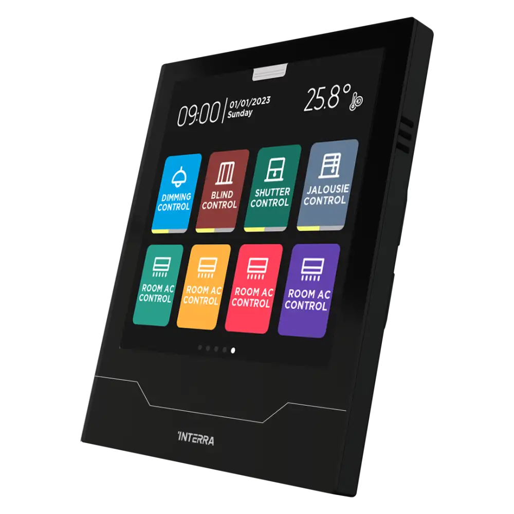 Interra iX4 - 4" KNX Secure Dokunmatik Panel / Siyah