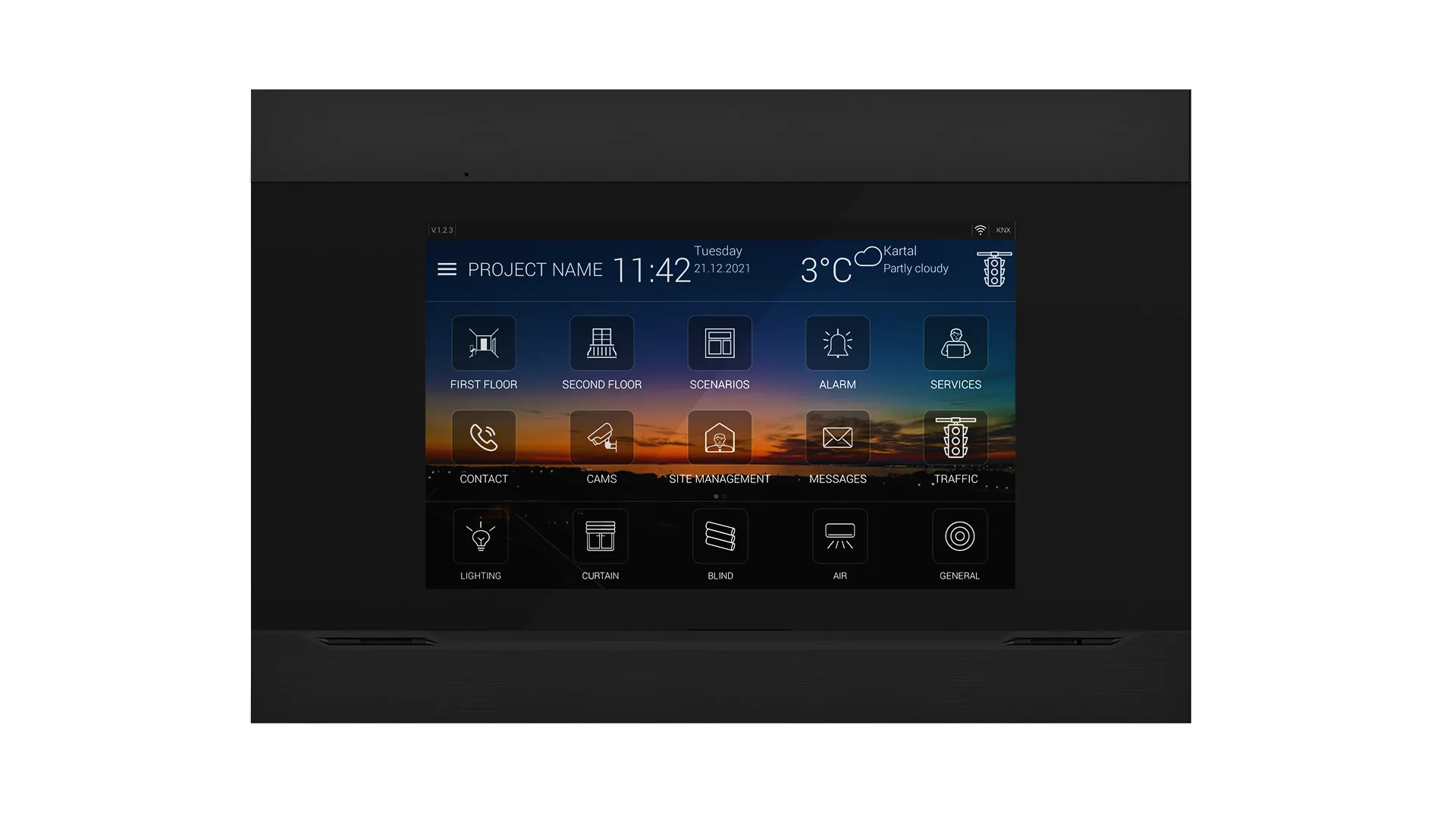 Interra 4 - 7" KNX Dokunmatik Panel