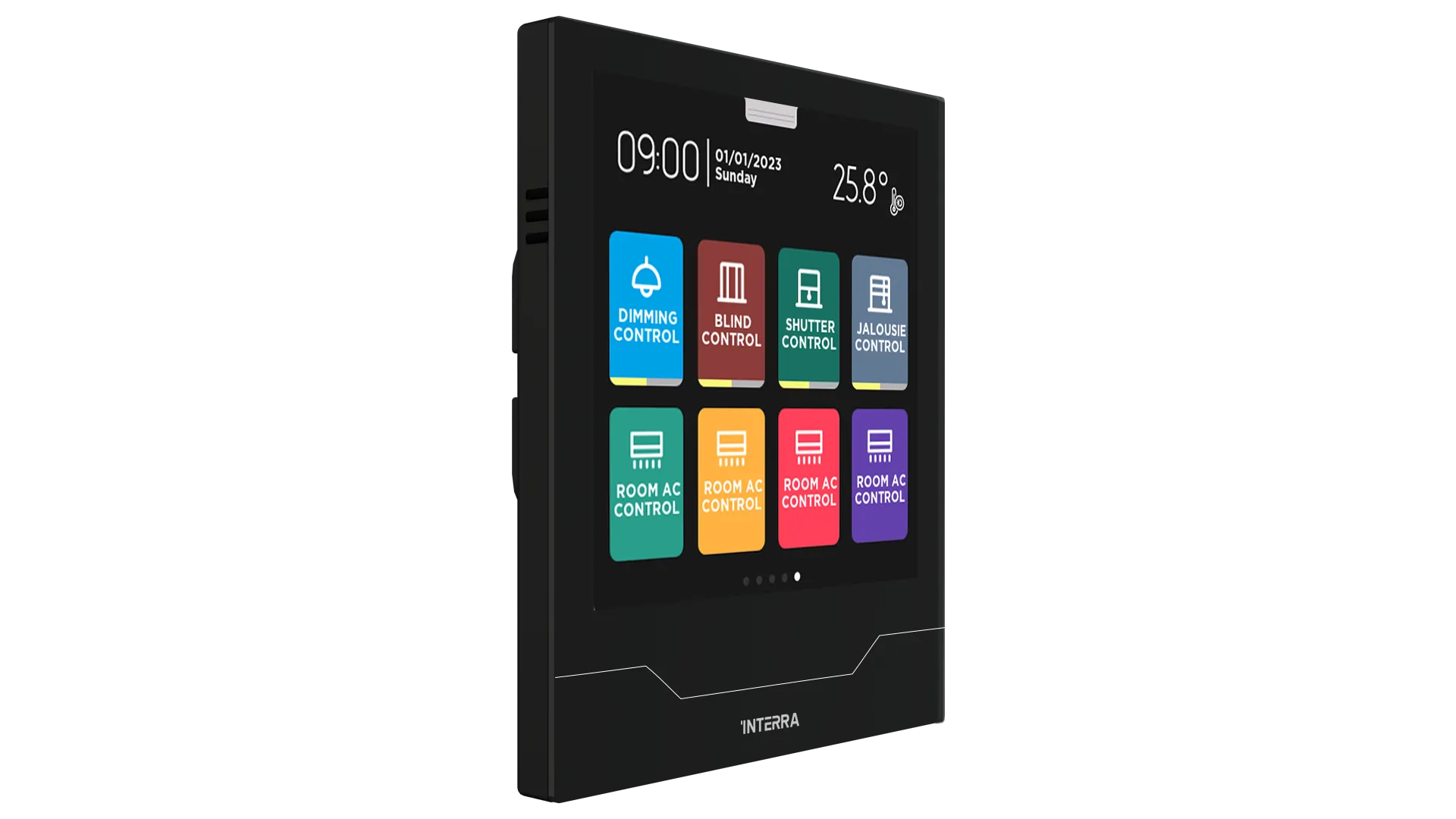 Interra iX4 - 4" KNX Secure Dokunmatik Panel / Siyah