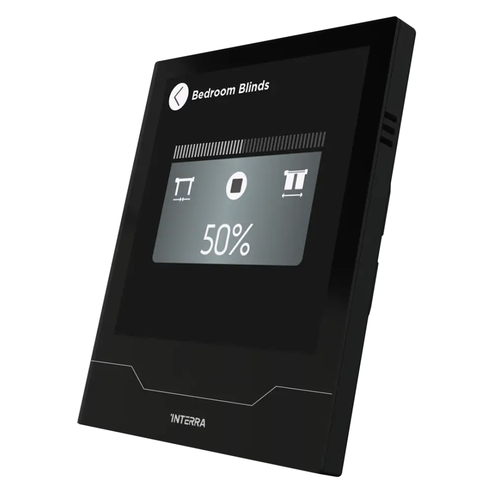Interra iX4 - 4" KNX Secure Dokunmatik Panel + AQI / Siyah