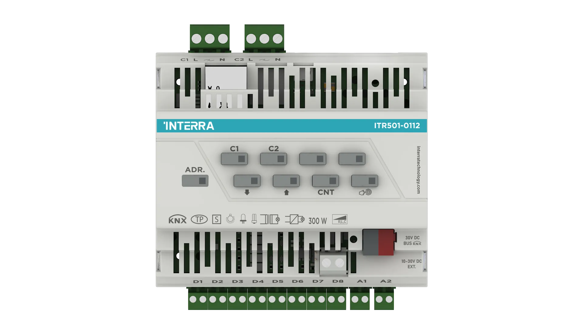 KNX Evrensel Dimmer Aktüatör - 2 Kanal (8 Dijital, 2 Analog Giriş, Ethernet)