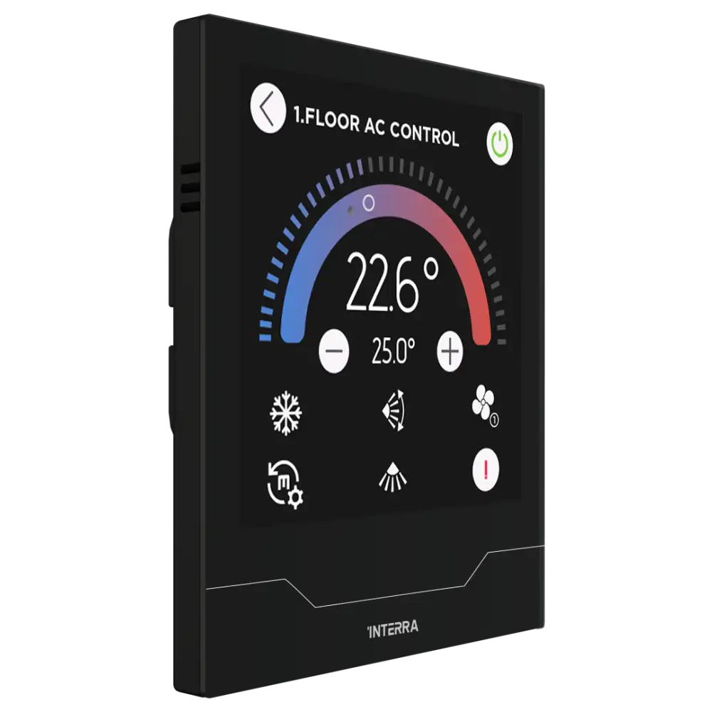 Interra iX4 - 4" KNX Secure Dokunmatik Panel / Siyah