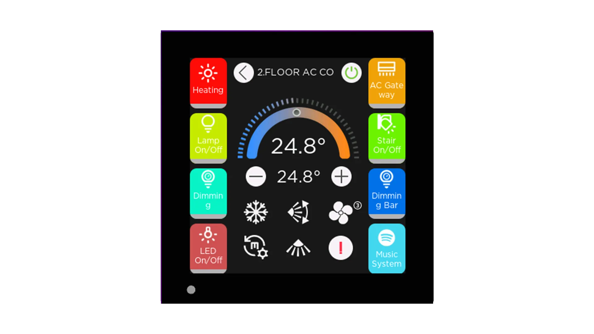 iX3 - 4" Secure KNX Dokunmatik Panel - Siyah