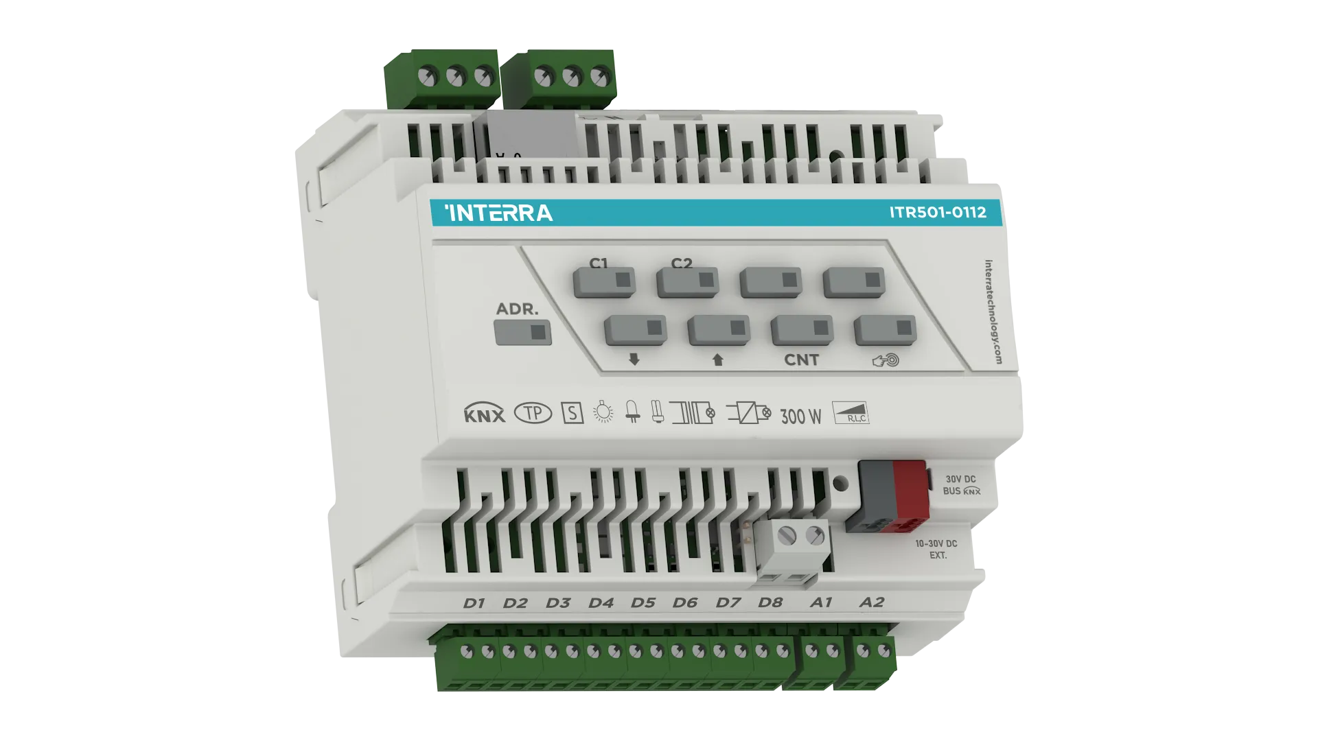 KNX Evrensel Dimmer Aktüatör - 2 Kanal (8 Dijital, 2 Analog Giriş, Ethernet)