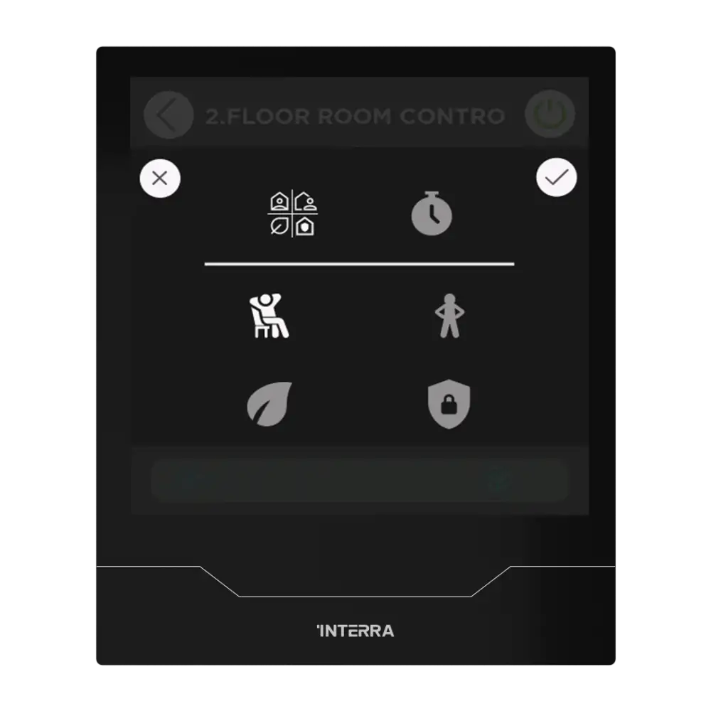Interra iX4 - 4" KNX Secure Dokunmatik Panel / Siyah