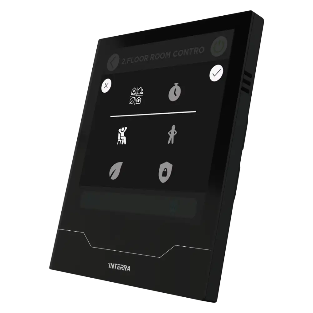 Interra iX4 - 4" KNX Secure Dokunmatik Panel / Siyah
