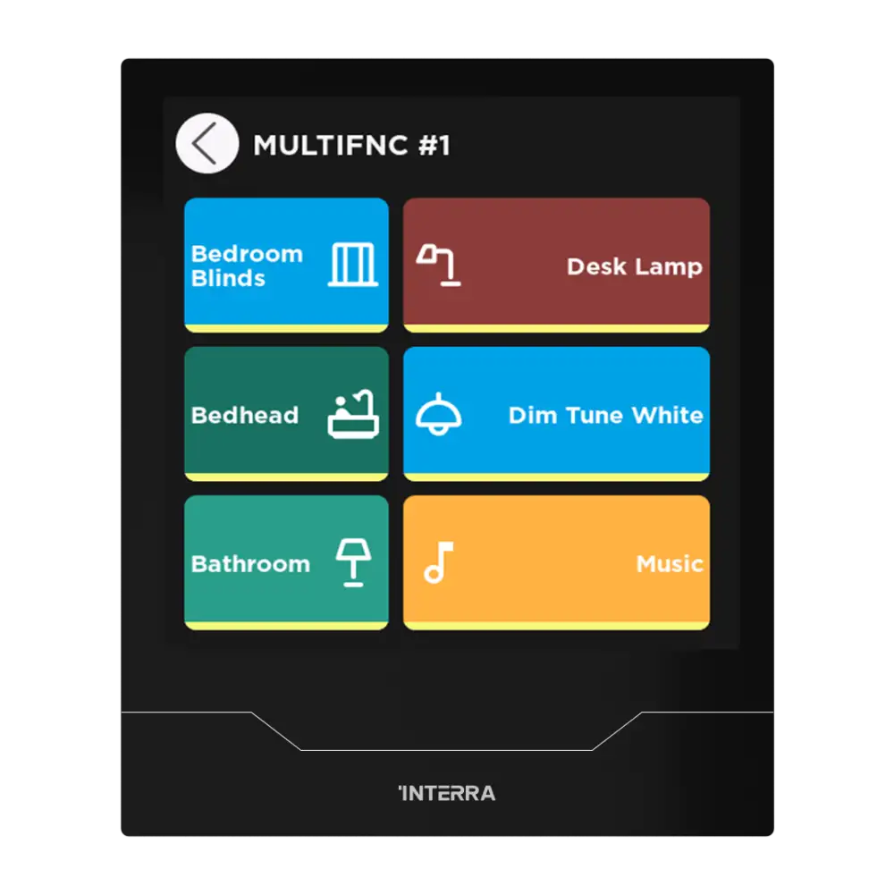 Interra iX4 - 4" KNX Secure Dokunmatik Panel + AQI / Siyah