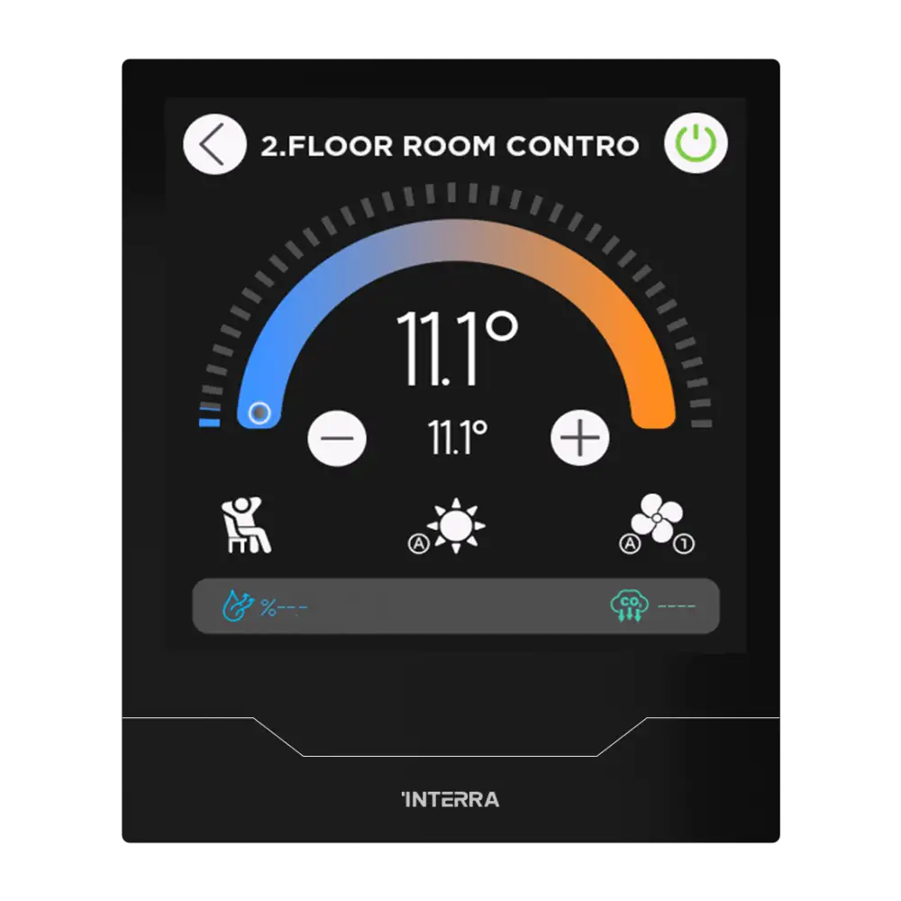 Interra iX4 - 4" KNX Secure Dokunmatik Panel / Siyah