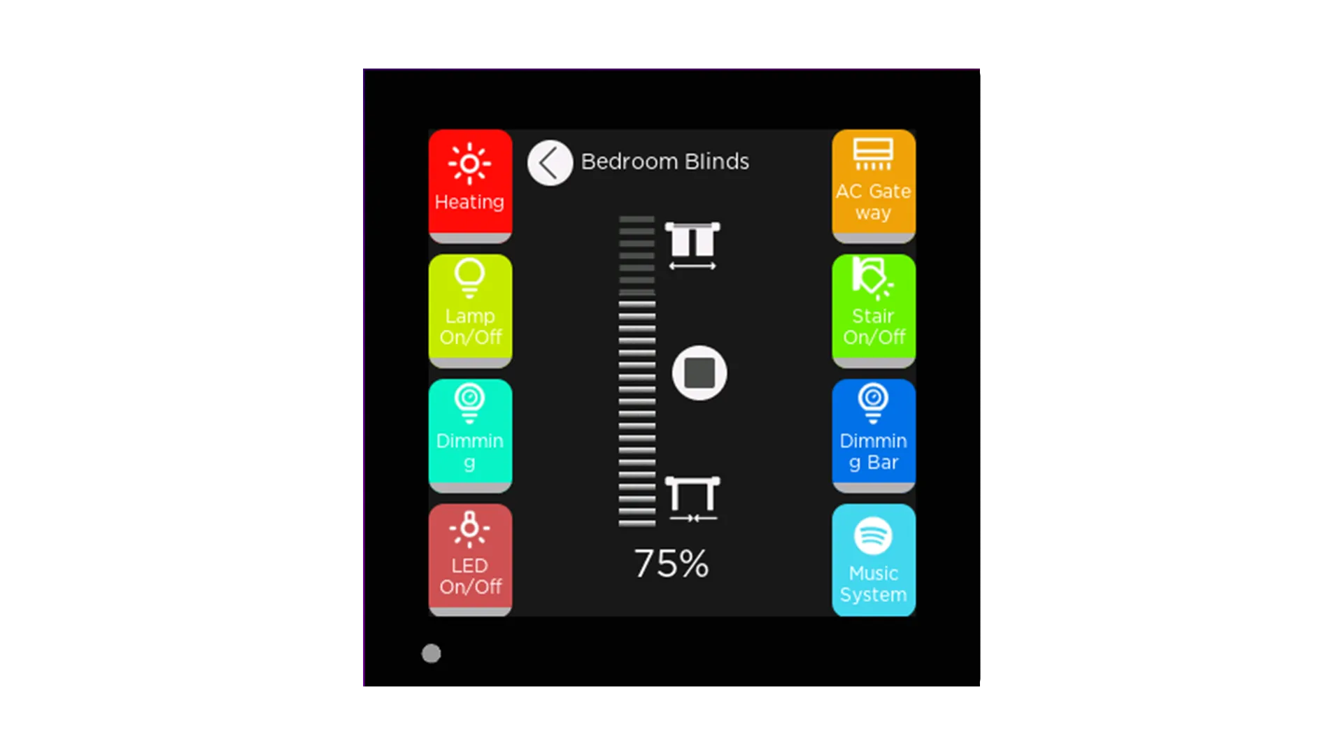 iX3 - 4" Secure KNX Dokunmatik Panel - Siyah
