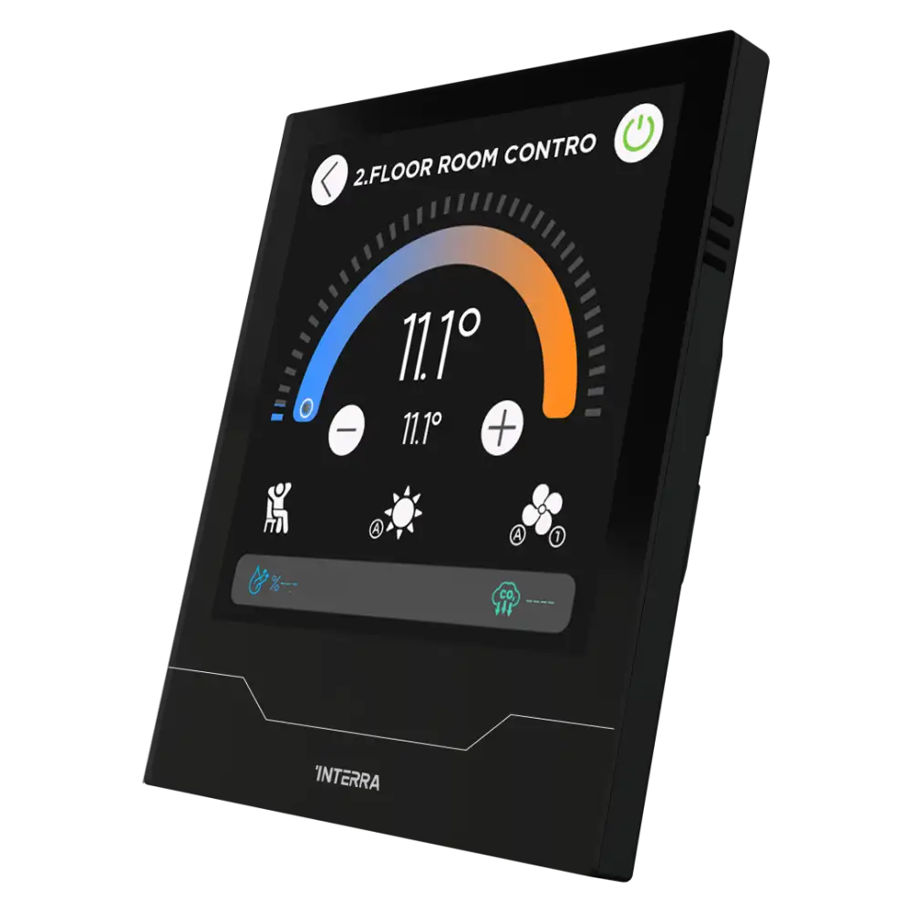 Interra iX4 - 4" KNX Secure Dokunmatik Panel / Siyah