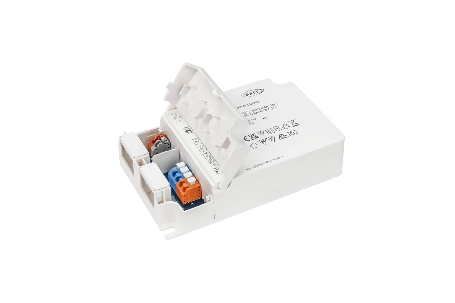 65W NFC Programlanabilir DALI-2 DT6 Constant Current LED Sürücü (500 - 1500 mA)