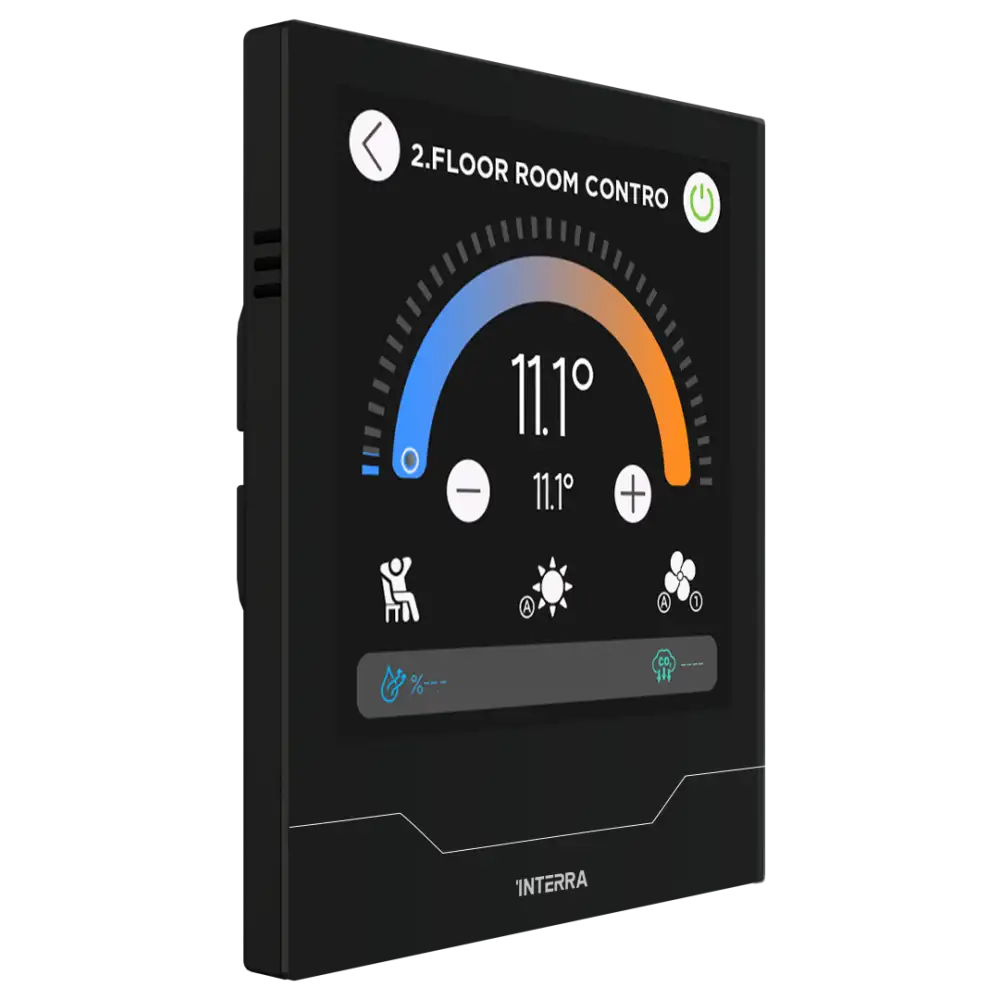 Interra iX4 - 4" KNX Secure Dokunmatik Panel / Siyah