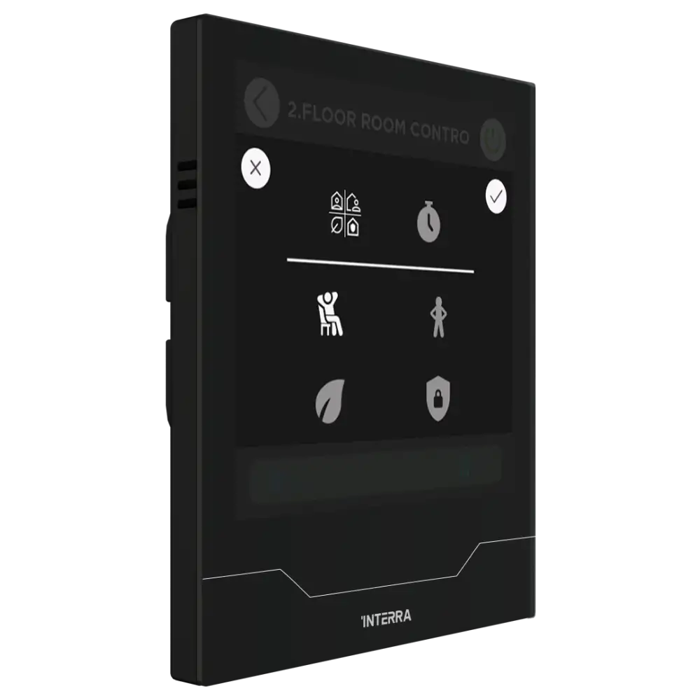 Interra iX4 - 4" KNX Secure Dokunmatik Panel / Siyah