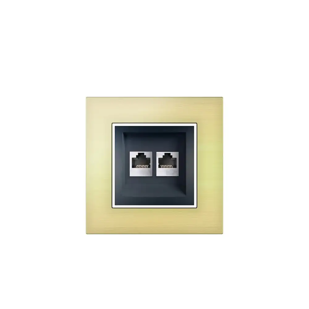 RJ45 Çift Veri Soketi CAT5e UTP - Antrasit