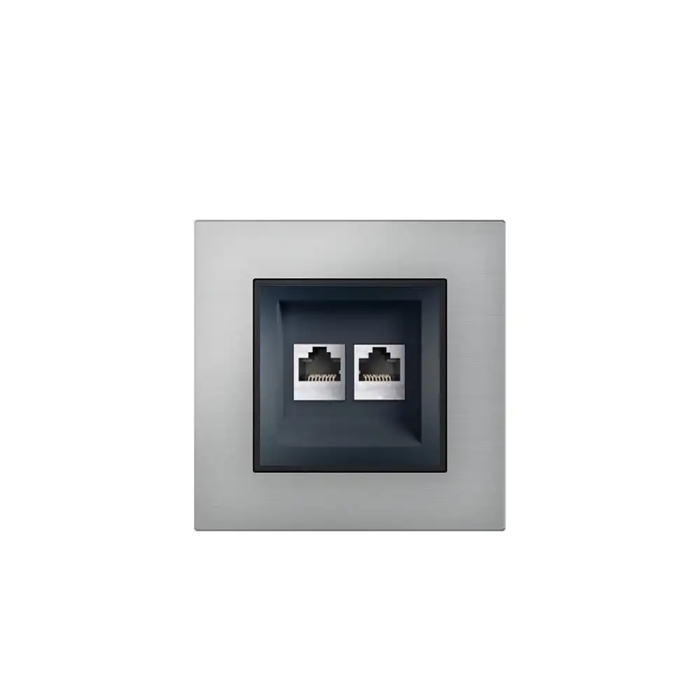 RJ45 Çift Veri Soketi CAT5e UTP - Antrasit