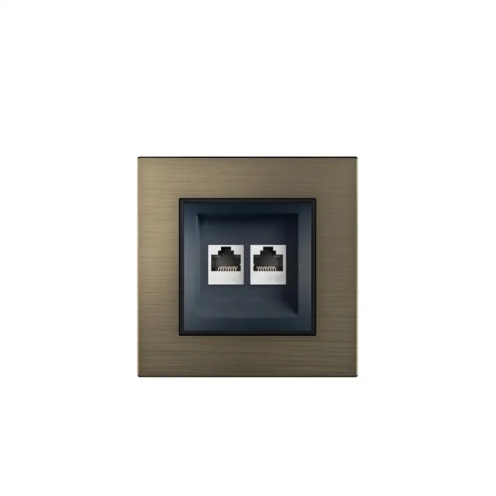 RJ45 Çift Veri Soketi CAT6 UTP - Antrasit