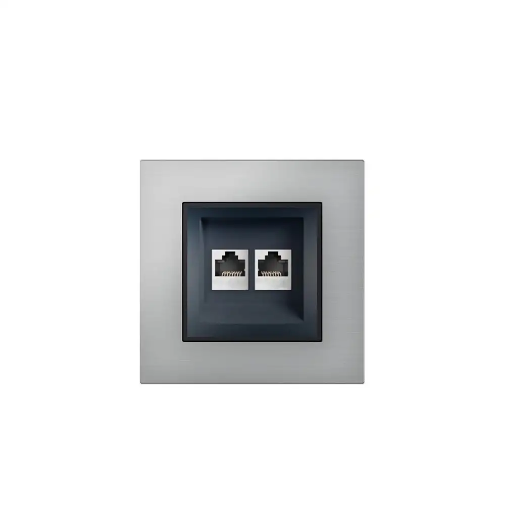 RJ45 Çift Veri Soketi CAT6 UTP - Antrasit