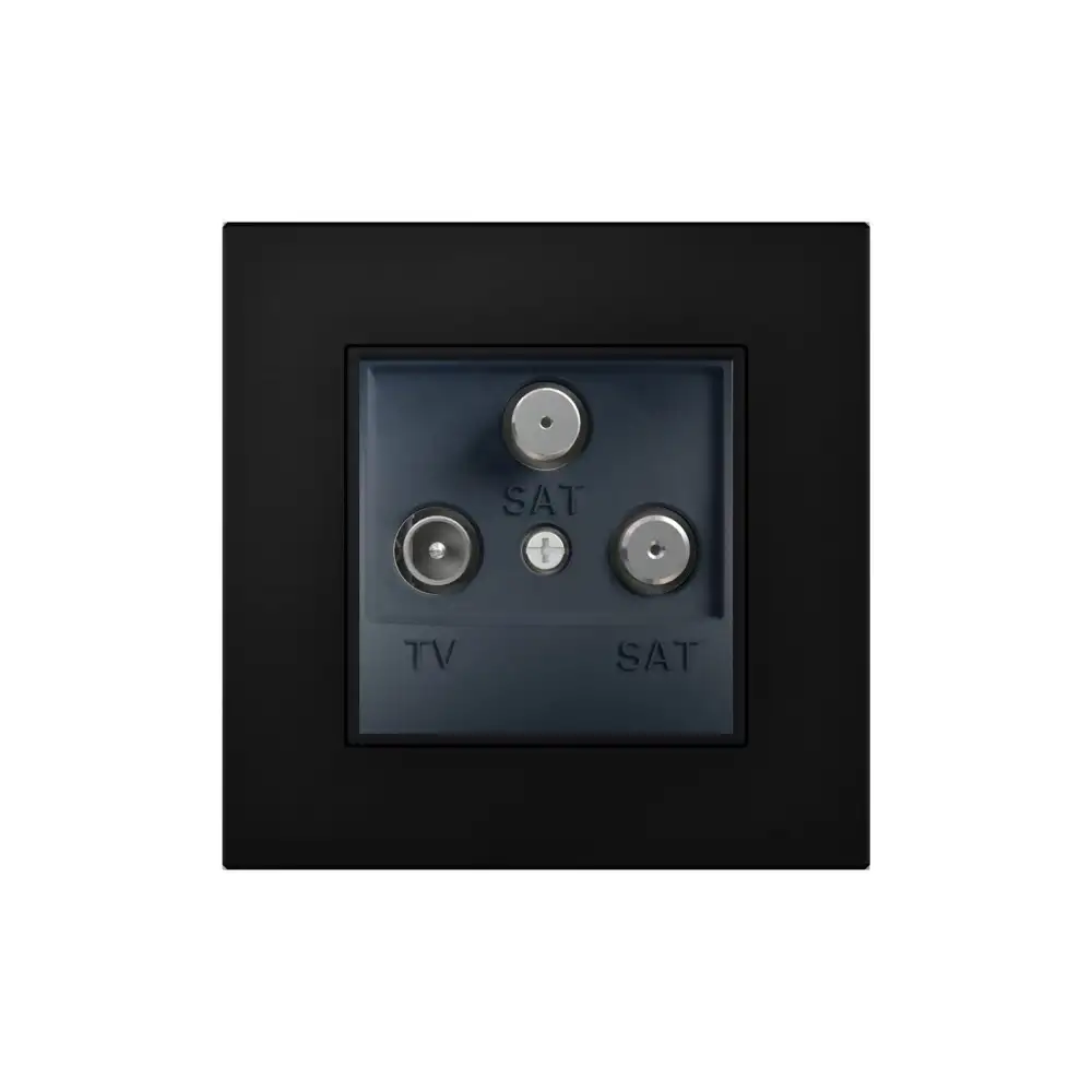 TV/SAT/SAT Sonlandırma Soketi 1dB - Antrasit