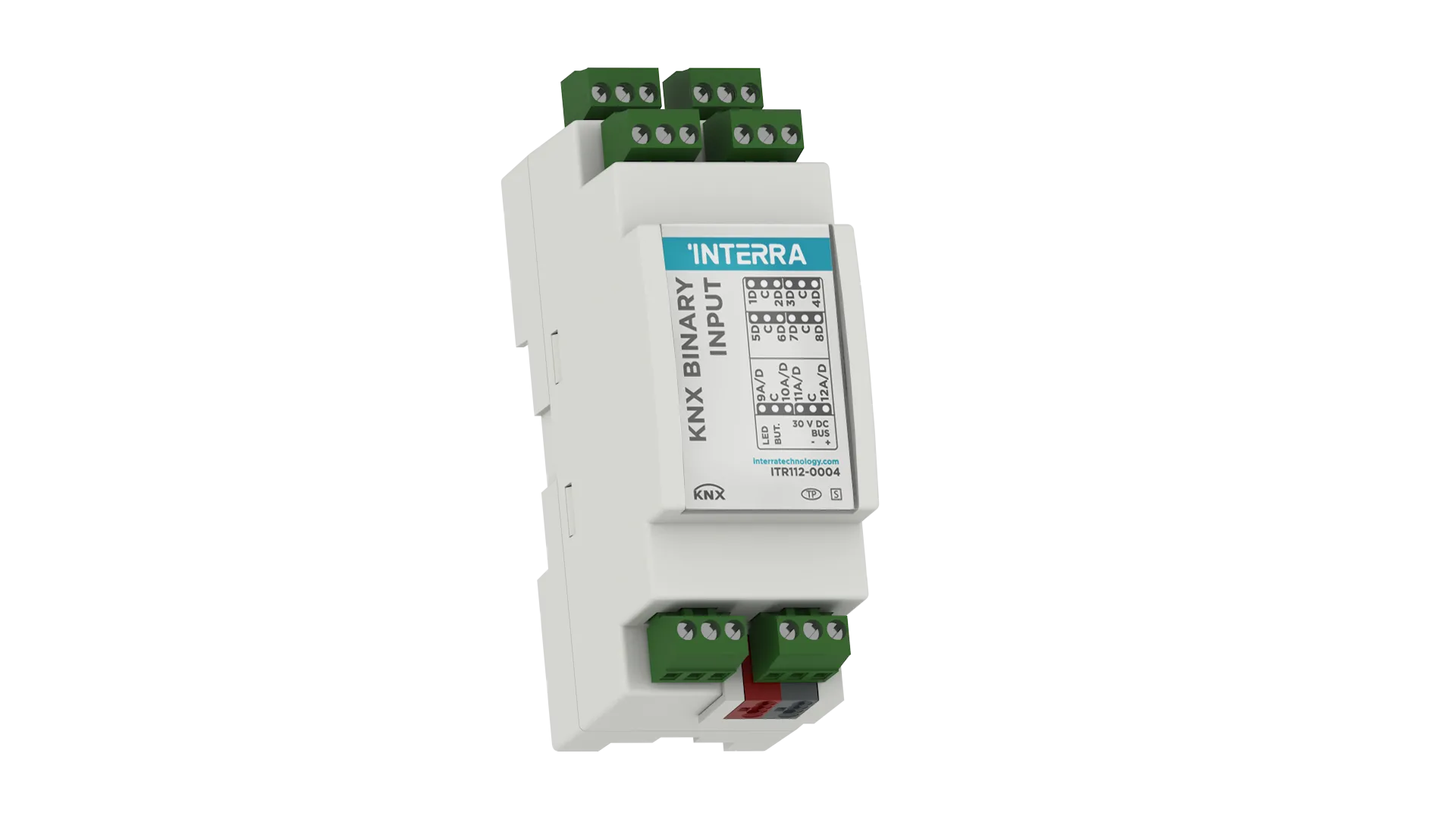 KNX 12 Ch Binary / Analog Input Module – 4 Thermostat