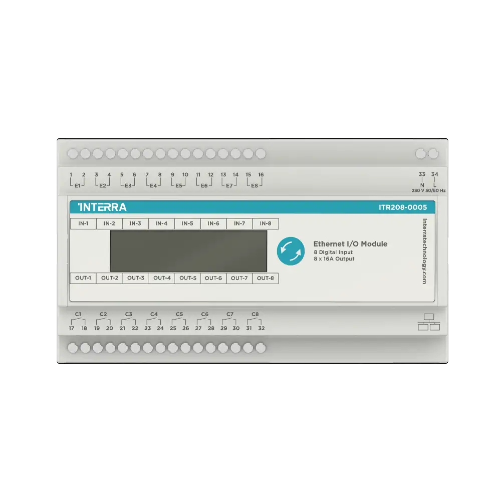 8 Kanallı Ethernet I/O Modülü