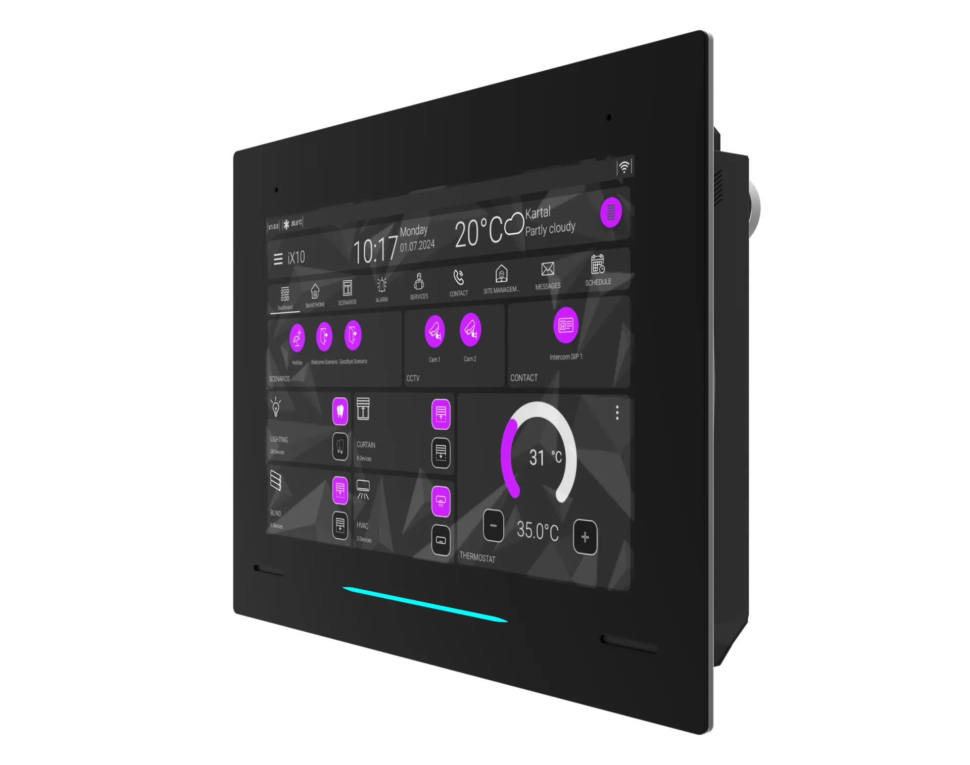 iX10 - 10.1" KNX Touch Panel