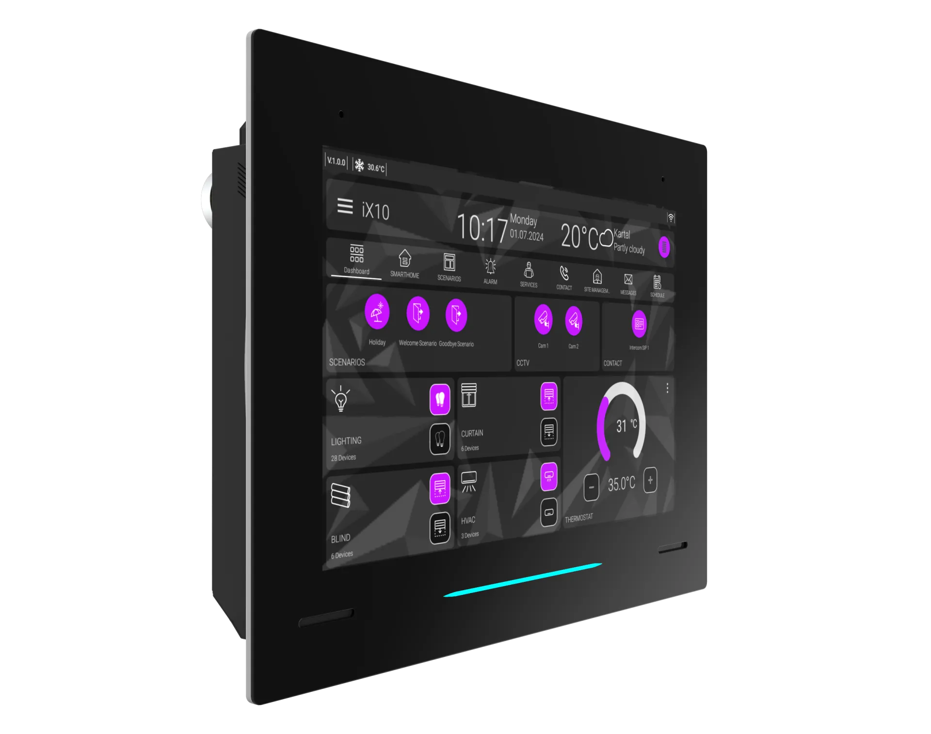 iX10 - 10.1" KNX Touch Panel
