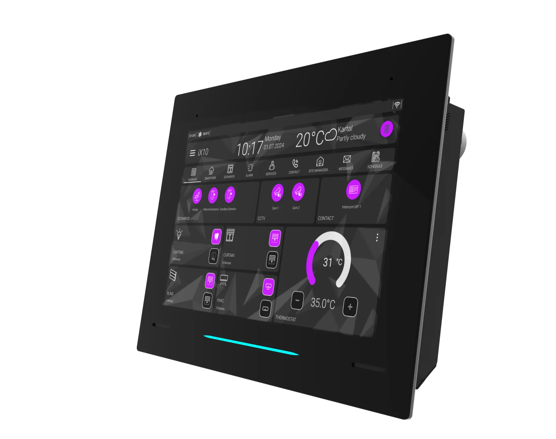 iX10 - 10.1" KNX Touch Panel