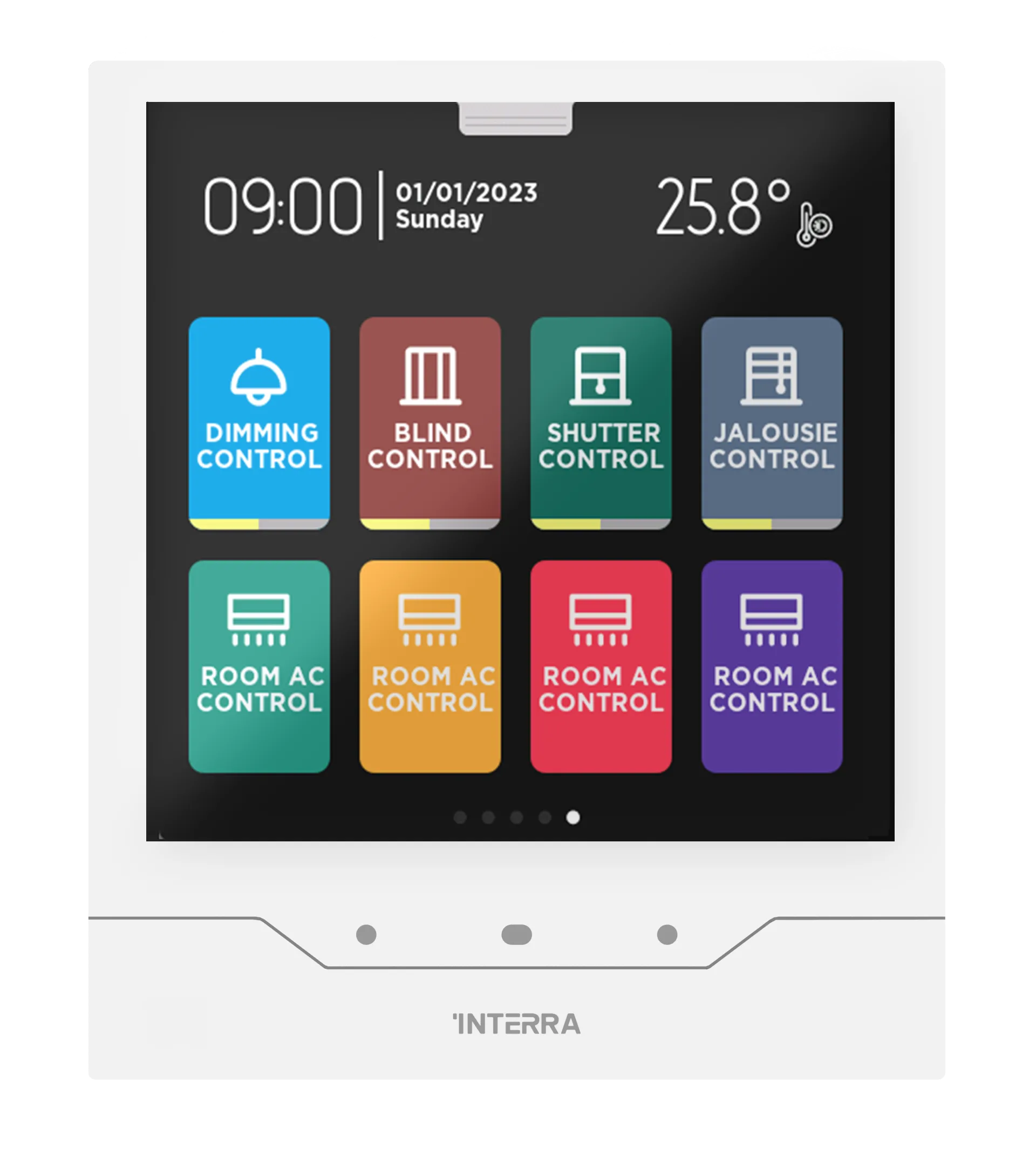 Interra iX4 - 4" KNX Secure Dokunmatik Panel / Beyaz