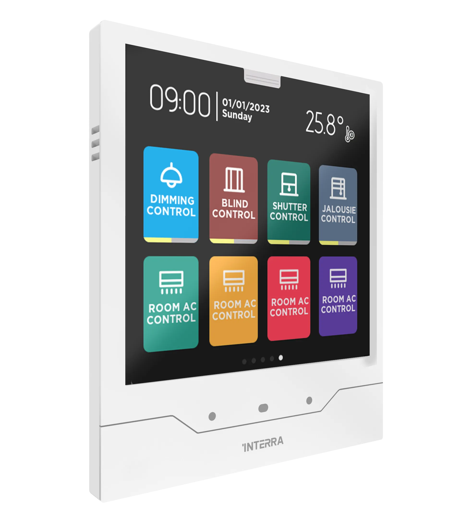 iX4 - 4" KNX Secure Touch Panel + AQI / White