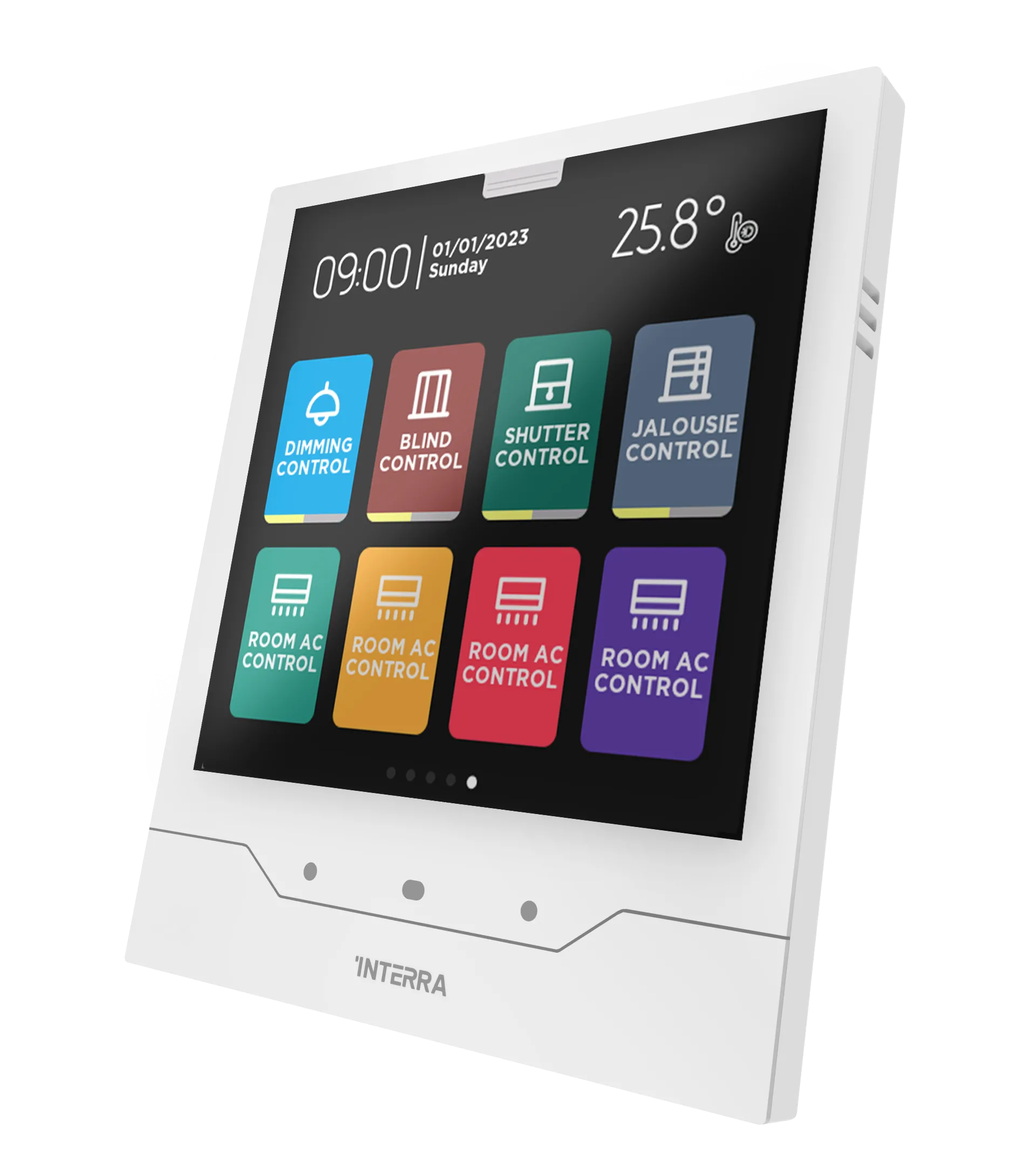 Interra iX4 - 4" KNX Secure Dokunmatik Panel / Beyaz